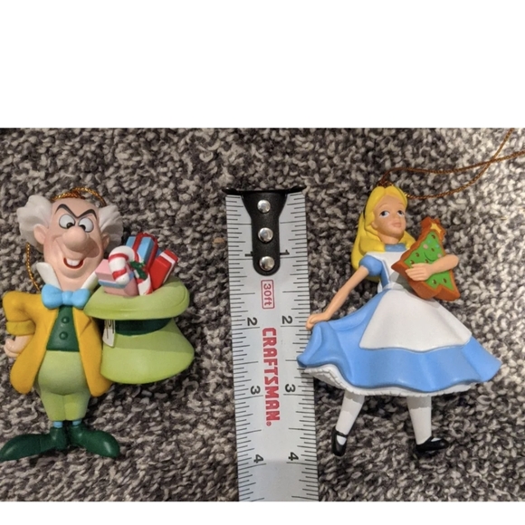Disney Grolier Presidents Edition Alice & Mad Hatter Ornaments BRAND NEW! - Picture 11 of 12